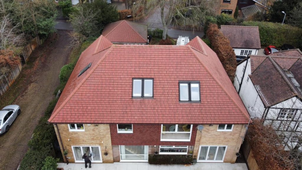 cleaning a roof